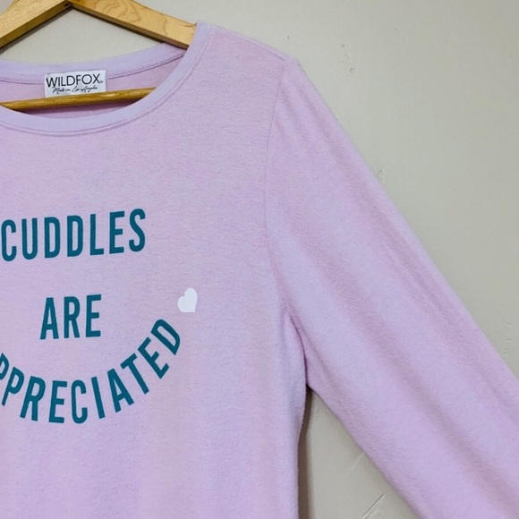 Wildfox NWT! Cuddles are Appreciated Sweatshirt - Picture 3 of 4